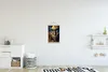 MuchoWow® Textilposter Frau - Gold - Blau 40x60 cm mit Produktbild-Vorschau 2