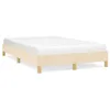 Cadre de lit Crème 120x190 cm Tissu Voir les images du produit 1