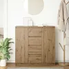 vidaXL Sideboard mit Schubladen Artisan-Eiche 100,5x35x98,5 Produktbild-Vorschau 3