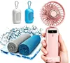 Mini Handventilator mit Kühlhandtuch Set, 5 Produktbild-Vorschau 1