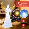 COSTWAY: Ángel navideño iluminado, grande, decoración Vista previa de la imagen del producto 4
