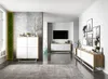 A modern living room with a TV and entertainment units. Produktbild-Vorschau
