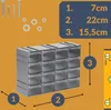 Sortimentskasten 16 Fach Schrauben Sortierbox Produktbild-Vorschau 3