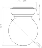 Kinkiet ceramiczny szkliwiony ZORI biały 1xG9x15W ceramika Podgląd zdjęcia produktu 8