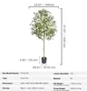 SucceBuy Umělý olivovník 1,5 m Faux Plant PE materiál Náhled obrázku produktu 7