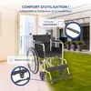 Rollstuhl Faltrollstuhl Denver Mobiclinic Sitzhöhe 46 cm Produktbild-Vorschau 4