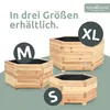 holz4home® Outdoor Pflanzkübel XL I 6-Eckig aus Tannenholz Produktbild-Vorschau 8