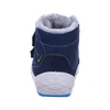 A single blue winter boot for children is shown from the back against a white background. Produktbild-Vorschau