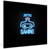 MuchoWow® Gerahmtes Poster Neon - Text - Liebe spielen - Produktbild-Vorschau 1