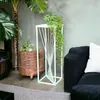 DanDiBo Blumenhocker Metall Weiß Eckig 70 cm Blumenständer Produktbild-Vorschau 6