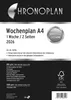 Chronoplan 50706 agenda hebdomadaire, A4, 2026, blanc, 210 Voir les images du produit 1