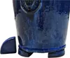 Lot de 3 pieds en céramique bleu royal | Les jardinières Voir les images du produit 6