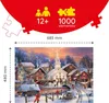 TREFL Puzzle di Natale bianco 1000 pezzi Anteprima dell’immagine prodotto 6