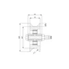 Metallrolle Ø 89 mm für Tore für Rohr 3/4" (RJR-89-32) Produktbild-Vorschau 2