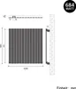 SONNI 630×1004mm Anthrazit Einlagig Paneelheizkörper Produktbild-Vorschau 7