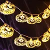 2.5m Halloween Golden Kürbis LED Lichterkette 8 Lichtmodi Produktbild-Vorschau 1