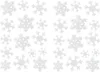 Oblique Unique 30 Schneeflocken Schnee Sticker Produktbild-Vorschau 1