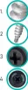 Connettore di fissaggio GM-B 4,2x25mm RAL 7016 Anteprima dell’immagine prodotto 7