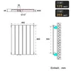 SONNI Radiateur vertical, panneau de radiateur, à une seule Voir les images du produit 2