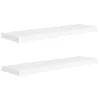 vidaXL Mensole sospese 2 pz. Bianco 90x23,5x3,8 cm MDF Anteprima dell’immagine prodotto 9