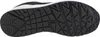 The sole of a black and white athletic shoe is shown from an underneath view. Voir les images du produit