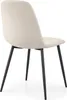 2er Set Samt-Polsterstühle, gesteppt LUMO Beige mit Produktbild-Vorschau 5