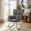 tectake® Schaukelstuhl Torve 68 x 96 x 97 cm, Belastbarkeit Produktbild-Vorschau 8