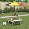 Möbel2024 Picknicktisch für 4 Kinder mit Sonnenschirm Produktbild-Vorschau 1