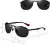 Lunettes de soleil polarisées pour hommes, noires, monture Voir les images du produit 20