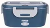 A blue and gray electric lunchbox is shown against a white background. Produktbild-Vorschau