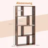 A diagram showing the dimensions of a bookshelf. Podgląd zdjęcia produktu