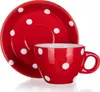 Tasse + Untertasse 100ml dots Tschechische Keramik Produktbild-Vorschau 4