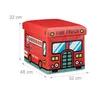 Relaxdays Spielzeugkiste Feuerwehr, HxBxT:32x48x32cm, Produktbild-Vorschau 4