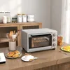 HOMCOM Mini Backofen 21L Pizzaofen Miniofen mit Backblech Produktbild-Vorschau 2