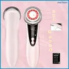 A beauty device with multiple functions, shown from the front and side, with callouts and a close-up inset. Náhľad obrázku produktu
