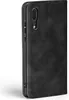 A black flip cover phone case for a Huawei P20. Produktbild-Vorschau
