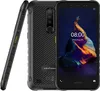 A rugged smartphone is shown from two angles, one side profile and one front view, against a black background. Produktbild-Vorschau