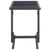 vidaXL Tavolo da giardino nero 110×53×72 cm in vetro e poly Anteprima dell’immagine prodotto 4