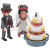 4298 Brautpaar mit Hochzeitskuchen Produktbild-Vorschau 2