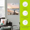 ARTland Glas Wanduhr Funkuhr - schwarzer Zeiger Produktbild-Vorschau 3