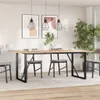 vidaXL Rám jedálenského stola v tvare O 180x80x73 cm oceľ Náhľad obrázku produktu 2