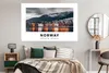MuchoWow® Poster Norwegen - Häuser - See 180x120 cm - Produktbild-Vorschau 4
