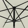 vidaXL Sonnenschirm mit LEDs und Stahl-Mast Sandweiß 2x3 m Produktbild-Vorschau 6