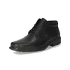 A black leather men's boot is shown against a white background. Podgląd zdjęcia produktu