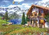 EDUCA Puzzle Chatka w Alpach 4000 elementów Podgląd zdjęcia produktu 2