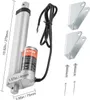 A linear actuator and its accessories are displayed on a white background, with dimensions indicated by measurement lines and text. Náhled obrázku produktu