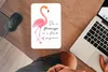 MuchoWow® Mauspad Mousepad Orange - Flamingo - Zitat 18x27 Produktbild-Vorschau 3