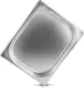 A stainless steel food pan, tilted diagonally against a white background. Produktbild-Vorschau