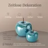 Boltze Espositore decorativo Perly Apple SET di 2 PETROL Anteprima dell’immagine prodotto 1