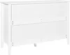 BELIANI Komoda biała MDF 6 szuflad złote uchwyty salon Podgląd zdjęcia produktu 5